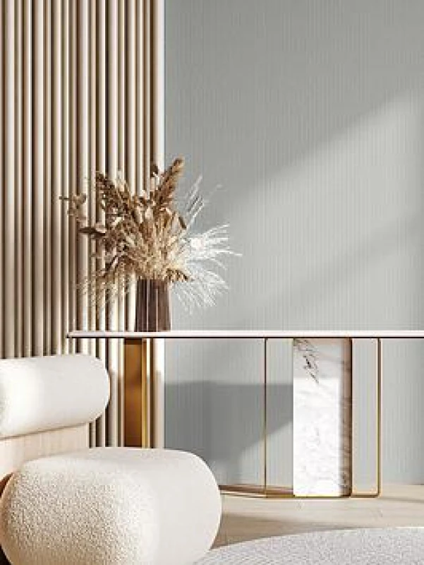 Image of SUPERFRESCO COLOURS TACTILE PINSTRIPE PEBBLE WALLPAPER, Cream 125101