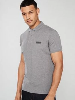 Image of Barbour International Essential Polo Shirt - Grey, Size S, Men