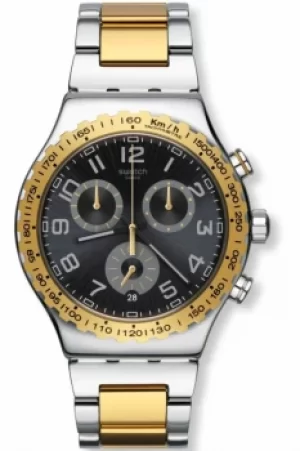 Image of Mens Swatch Golden Youth Chronograph Watch YVS427G