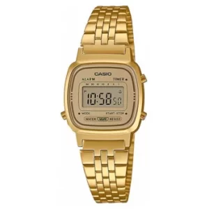 Image of Casio Collection Quartz Gold Dial Gold PVD Stainless Steel Bracelet Unisex Watch LA670WETG-9AEF