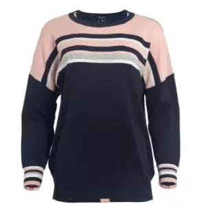Image of Miso Striped Jumper Womens - Blue