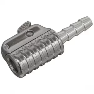 Image of Sealey PCL6ST Straight Swivel Tyre Inflator Clip-On Connector 6mm Bore