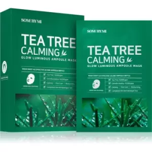 Image of Some By Mi Glow Luminous Tea Tree Calming soothing sheet mask for problem skin 10x25 g