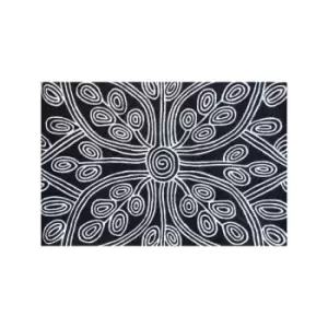 Image of Kaya - Matrix MAX49 Black 160cm x 230cm Rectangle - Black and Ivory