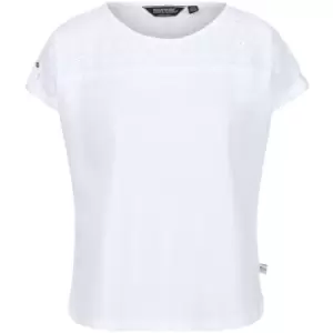 Image of Regatta Womens Jaida Coolweave Broderie Anglais T Shirt 18 - Bust 43' (109cm)
