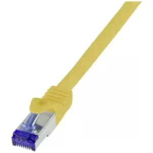 Image of LogiLink C6A067S RJ45 CAT 6A S/FTP 3m Yellow