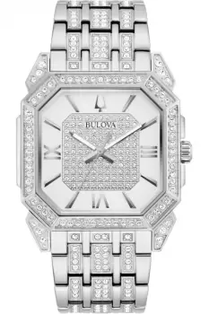 Image of Gents Bulova Crystal Octava Square Watch 96A285