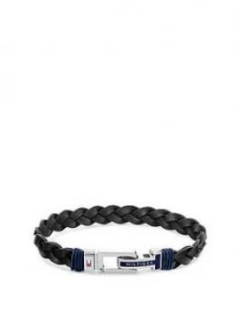 Image of Tommy Hilfiger Braided Bracelet In Black