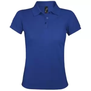 Image of SOLs Womens/Ladies Prime Pique Polo Shirt (L) (Royal Blue)