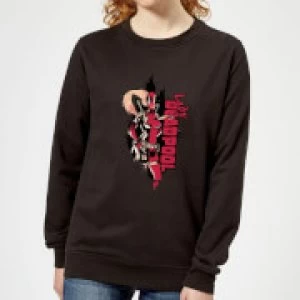 Image of Marvel Deadpool Lady Deadpool Womens Sweatshirt - Black