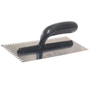 Image of Ragni R231 Mastic Trowel U Notches Edge Plastic Handle 11 x 4.3/4in