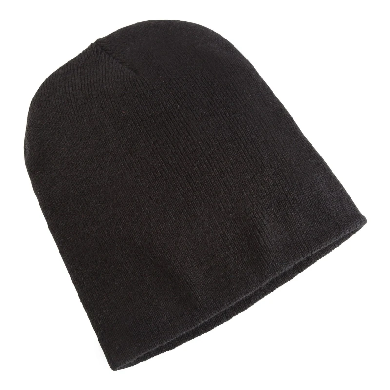 Image of Yupoong Mens Flexfit Heavyweight Standard Beanie Winter Hat in Black Male One Size