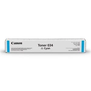 Image of Canon 034 Cyan Laser Toner Ink Cartridge