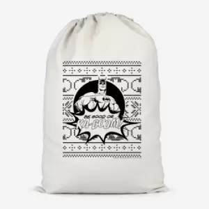 Image of Batman Be Good Or Ka Boom! Cotton Storage Bag - Large
