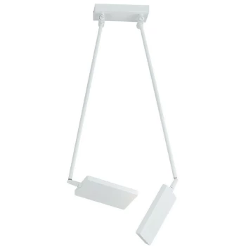 Image of Fan Europe Lighting - Fan Europe BOOK LED 2 Light Semi Flush Light White 2600lm 3200K 85x16x15-200cm
