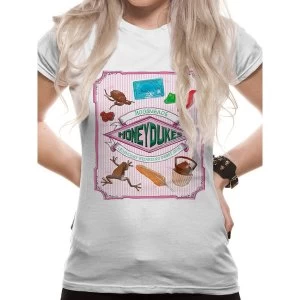 Image of Harry Potter - Honeydukes Womens Medium T-Shirt - White