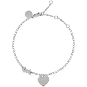 Image of Radley Ladies Silver Plated Bobble Heart Bracelet