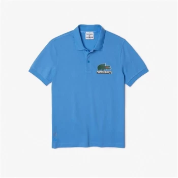 Image of Lacoste Minecraft Polo Shirt - Blue