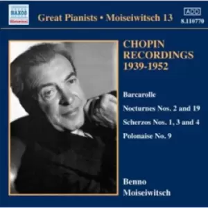 Image of Benno Moiseiwitsch - Chopin Recordings 1939-1952 - Volume 3 CD Album - Used