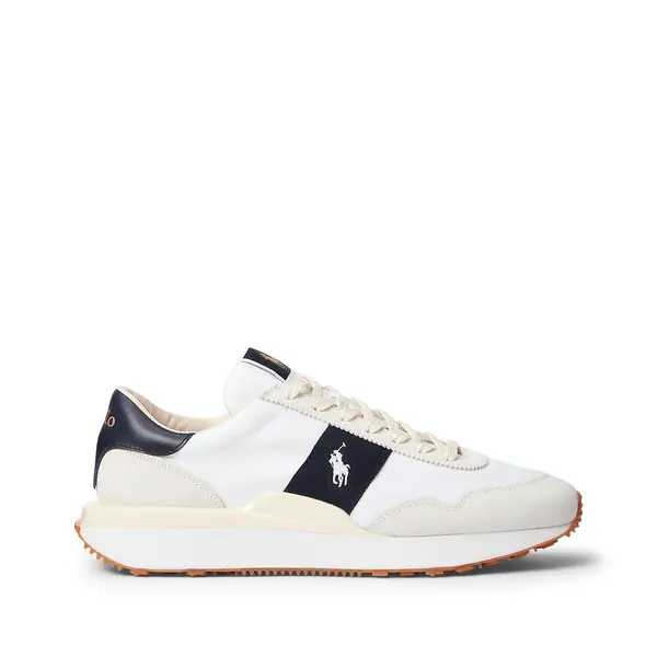 Image of Polo Ralph Lauren Mens Train 89 Mesh, Suede and Leather Trainers - UK 7