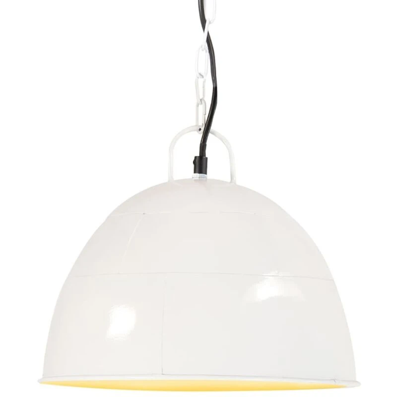 Image of VIDAXL Vidaxl - Industrial Vintage Hanging Lamp 25 w White Round 31cm E27 8720286024331
