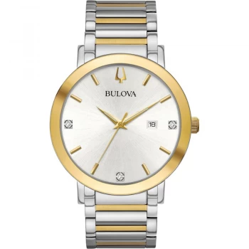 Image of Mens Bulova Quartz Stainless Steel Watch
