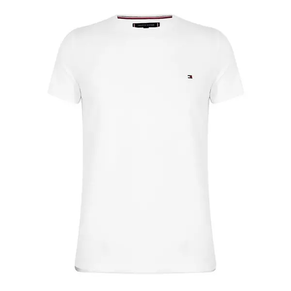 Image of Tommy Hilfiger Stretch Slim Fit T-Shirt - White S