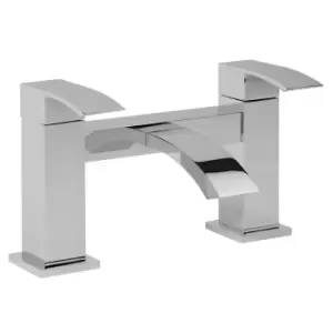 Image of Chrome Bath Mixer Tap - Wave