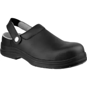 Image of Amblers Safety FS514 Antistatic Slip On Safety Clog Black Size 3