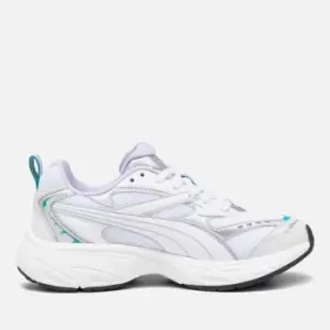 Image of Puma Womens Morphic Trainers - Puma White/Vivid Violet - UK 4