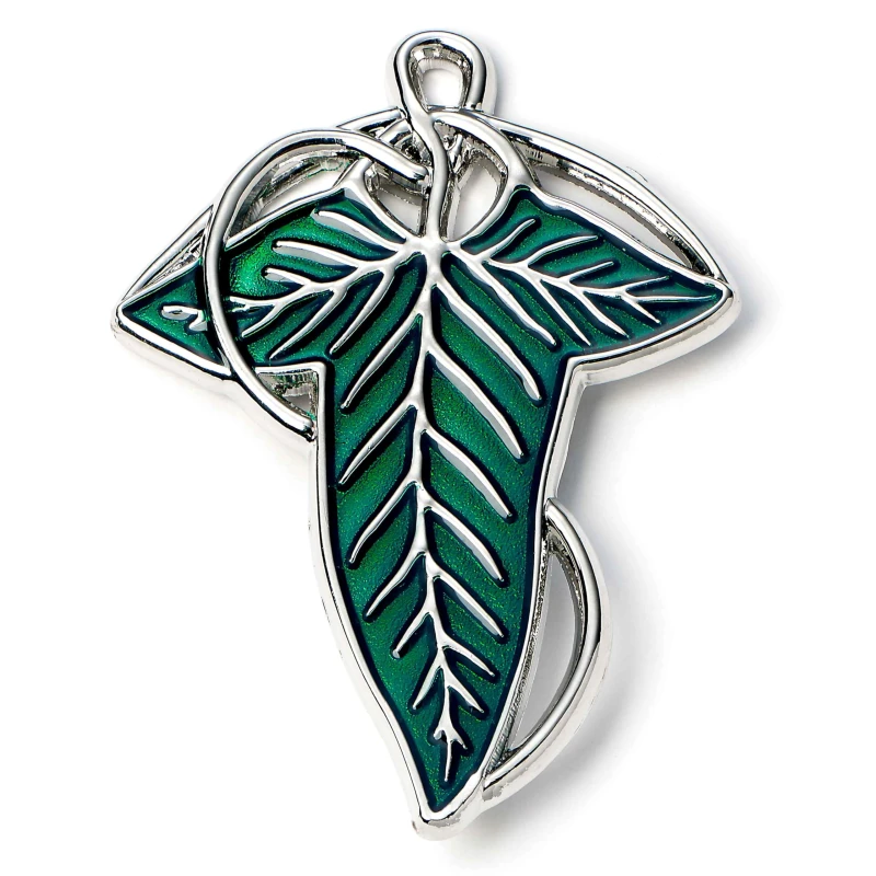 Image of The Lord of The Rings The Leaf Of Lorien Pin Badge Blue LRPB0005
