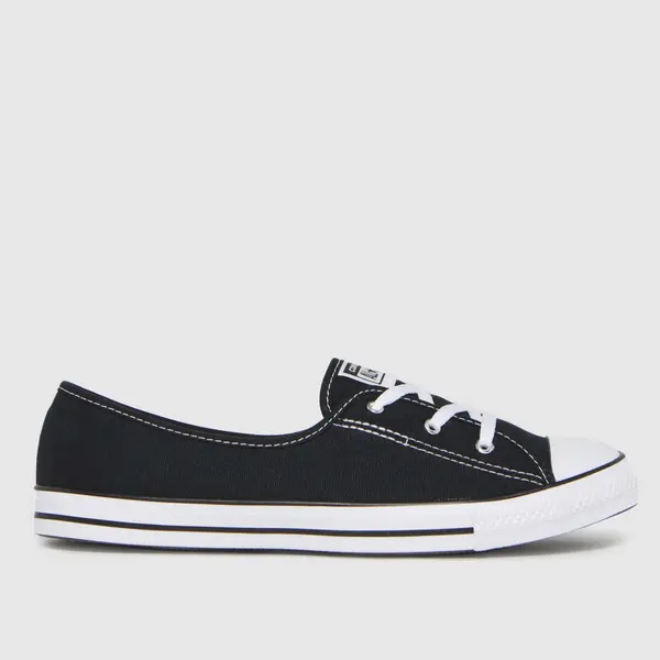 Image of Converse ballet lace slip trainers in Black UK 5 (EU 38)