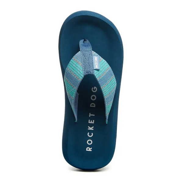 Image of Rocket Dog Womens Spotlight Rome Slide Flip Flop Sandals UK Size 4 (EU 37) Blue RKD257-Blue-4