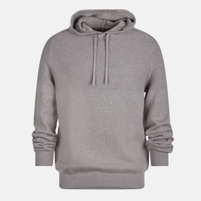 Image of Lyle and Scott Knitted Hoodie - Grey Grey S