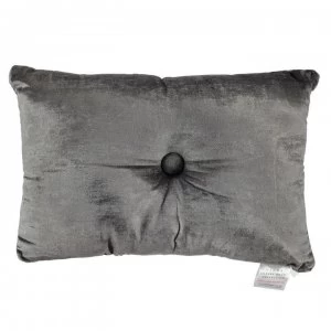 Image of Hotel Collection Velvet Cushion - Smoke
