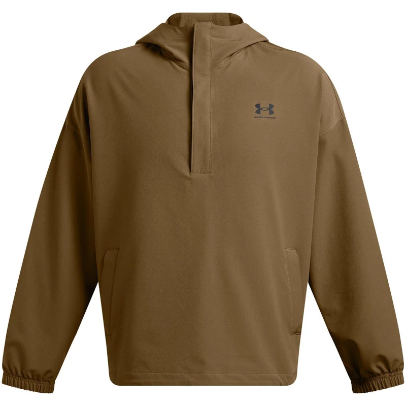 Image of Under Armour Mens Vibe Stormshell Hoodie Brown male S