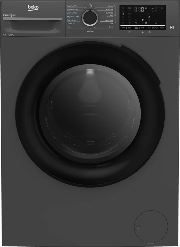 Image of Beko EnergySpin BM3DT68342A 8KG / 5Kg Washer Dryer with 1400 rpm - Anthracite - D Rated [Wash&Dry], A Rated [Wash Only]