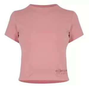 Image of Ellesse Womens Dropper Crop T-Shirt - Pink