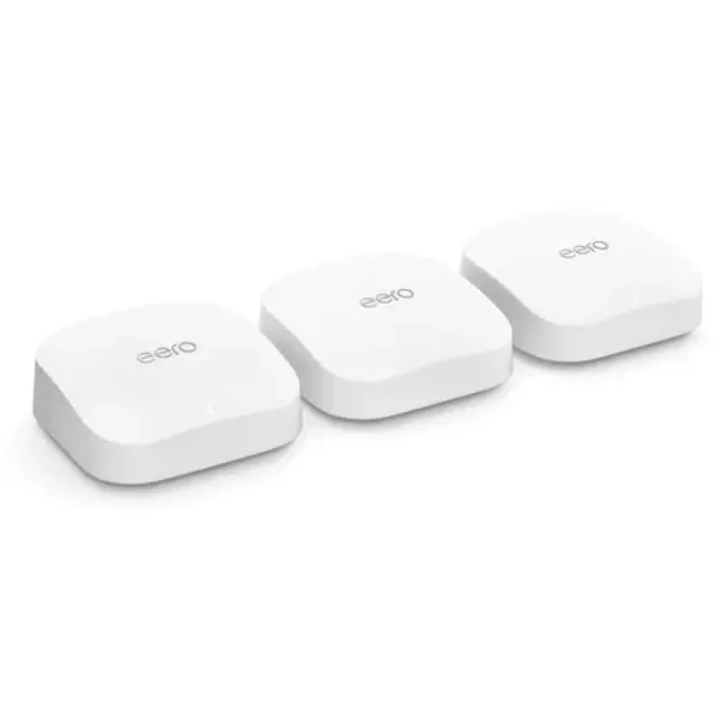 Image of EERO eero Pro 6E Wireless Router 2.5 Gigabit Ethernet Tri-band (2.4 GHz / 5 GHz / 6 GHz) White S010314