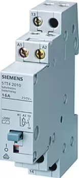 Image of Siemens, 230V ac Coil Non-Latching Relay SPNO, 16A Switching Current DIN Rail, 5TT4201-0