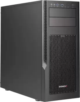 Image of SuperChassis GS5A-754K - Midi Tower - Server - Aluminum - Black - Gray - ATX,Micro ATX - HDD,Power