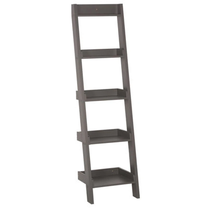 Image of Beliani 5 Tier Shelving Unit Mobile Duo 166cm Grey