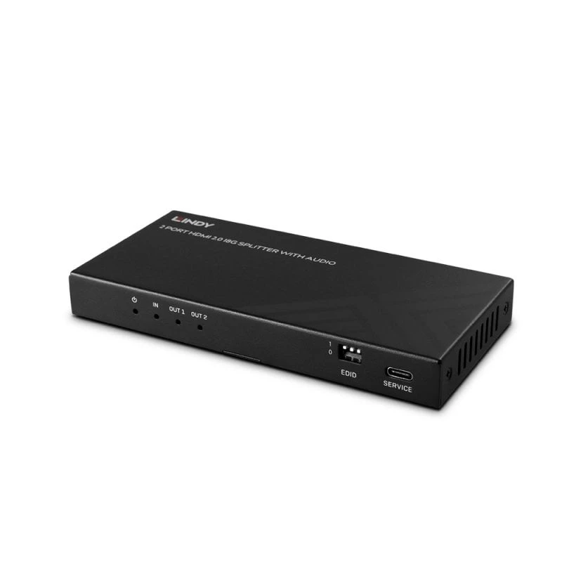 Image of Lindy 2 Port HDMI 8K60 Splitter with Audio