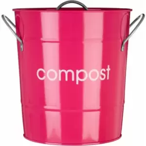 Image of Hot Pink Compost Bin - Premier Housewares