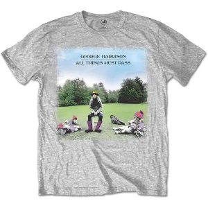 Image of George Harrison - All things must pass Unisex Small T-Shirt - Grey