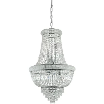 Image of Ideal Lux Lighting - Ideal Lux Dubai - Light Pendant Light Chrome, E14