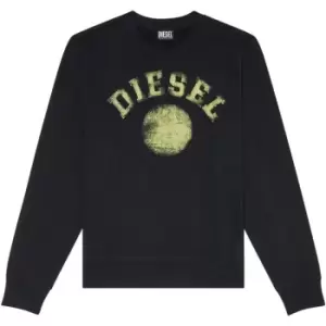 Image of Diesel Circle Crew Sweater Mens - Black