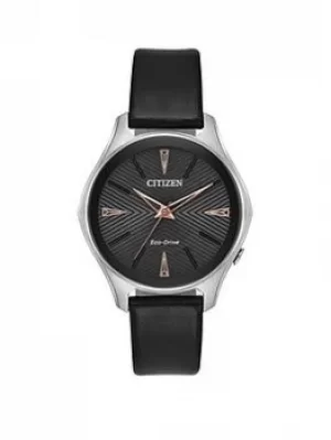 Image of Citizen Citizen Ladies Strap Ladies Watch, Black, Women
