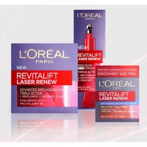 Image of LOreal Paris Revitalift Laser Renew Anti Ageing Skincare Moisturiser Set