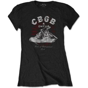 Image of CBGB - Converse Womens Medium T-Shirt - Black